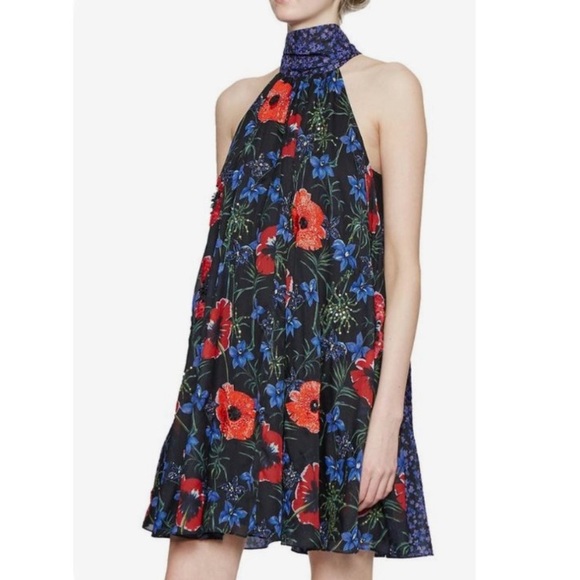 French Connection Lisette Floral Sequin Dress - Picture 2 of 6